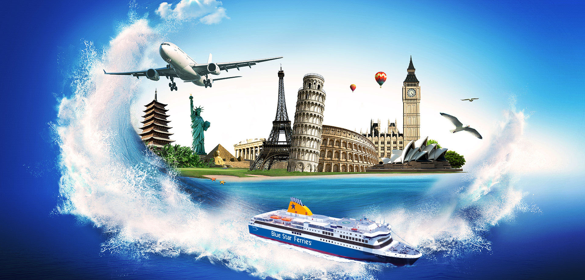 island behind the sea